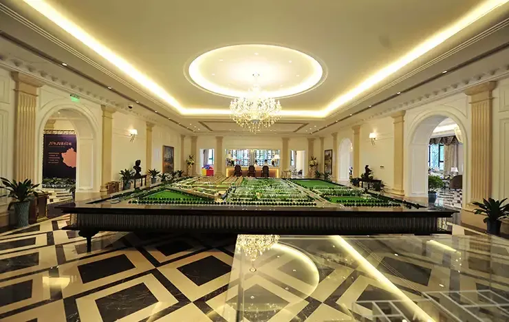 宇虹&middot;万花城南区售楼部精装修工程案例